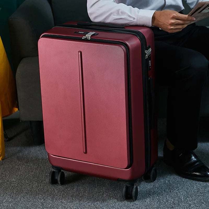 Executive Business Travel Suitcase Case Luggage with Laptop Bag Universal Wheel