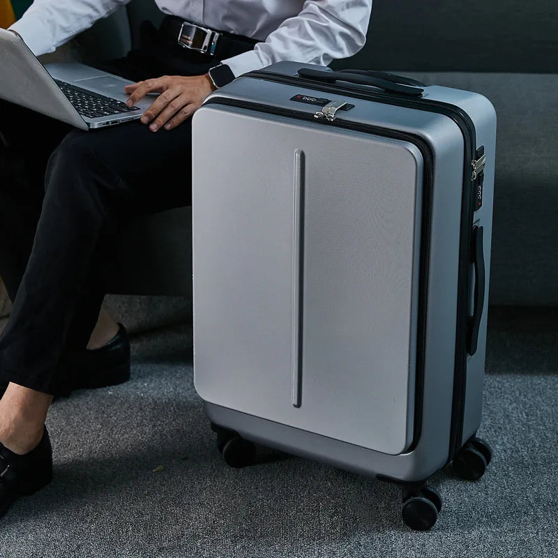 Executive Business Travel Suitcase Case Luggage with Laptop Bag Universal Wheel