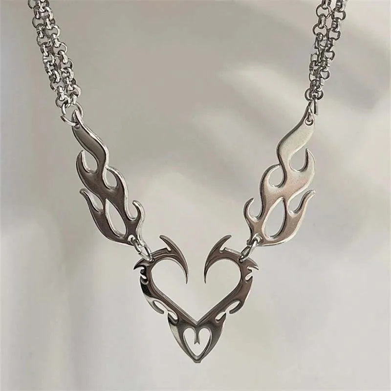 Thorn Heart Choker Necklace