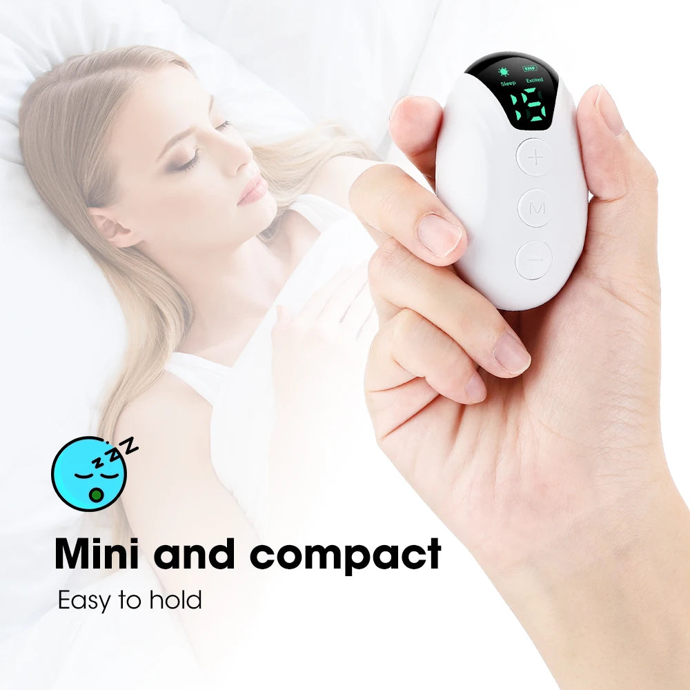 Sleep Aid Microcurrent EMS Pulse Device to Relief Insomnia Mental Stress Pressure Anxiety - get to sleep!