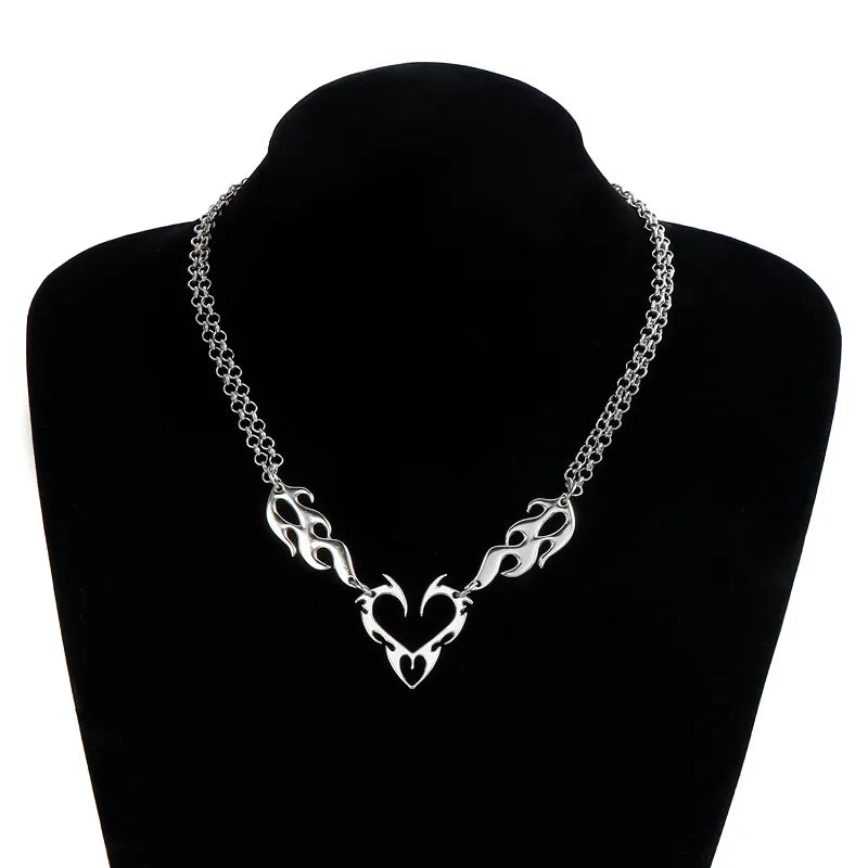 Thorn Heart Choker Necklace