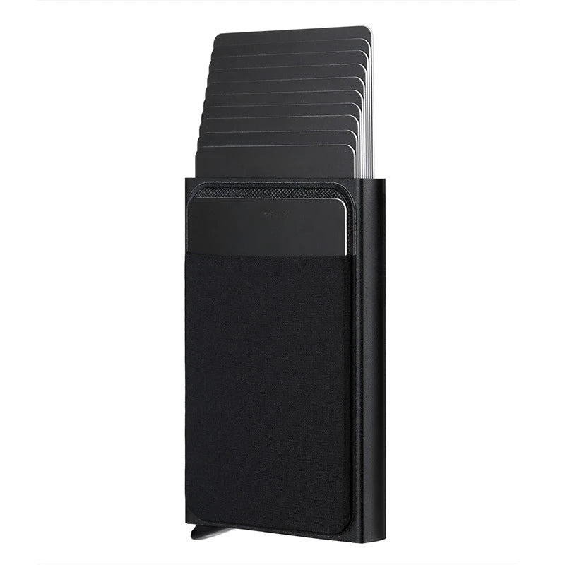 Large Capacity 12-Cards Minimalist Metal Card Holder