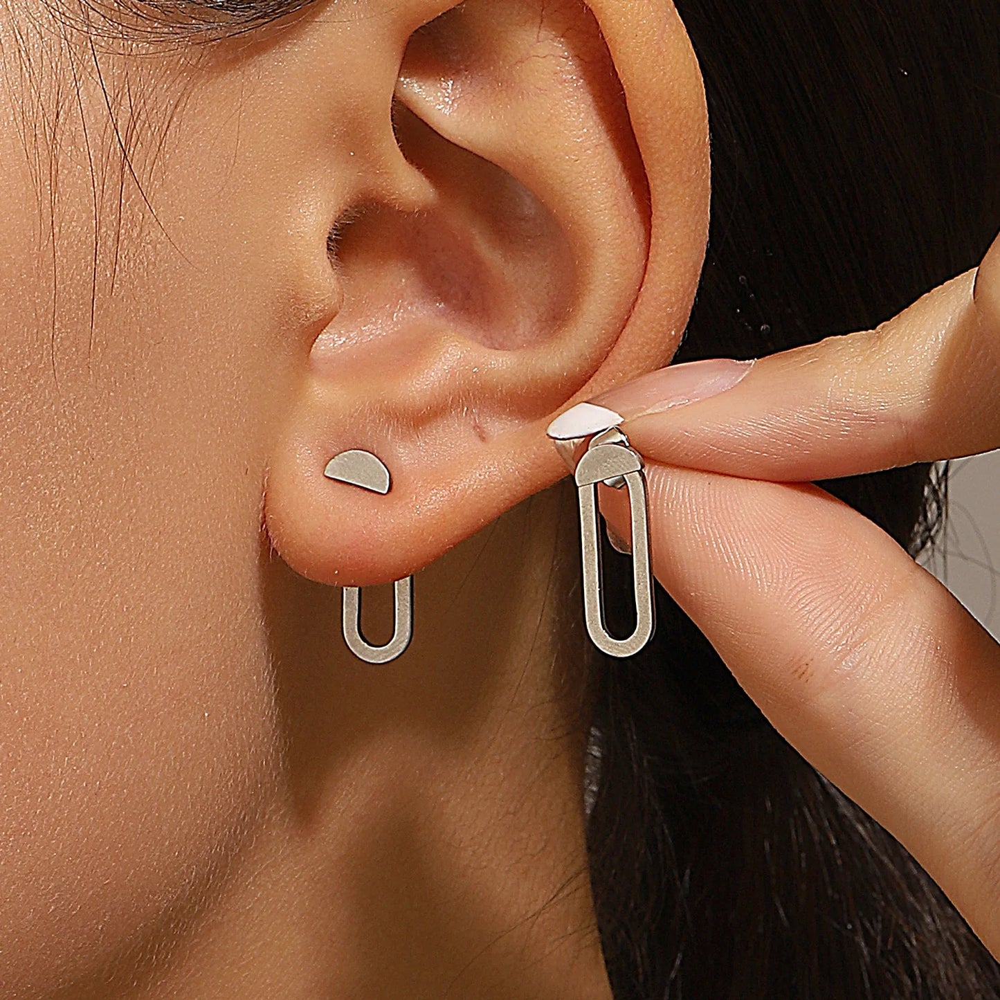 Retro Minimalist Triangle Stud Earrings