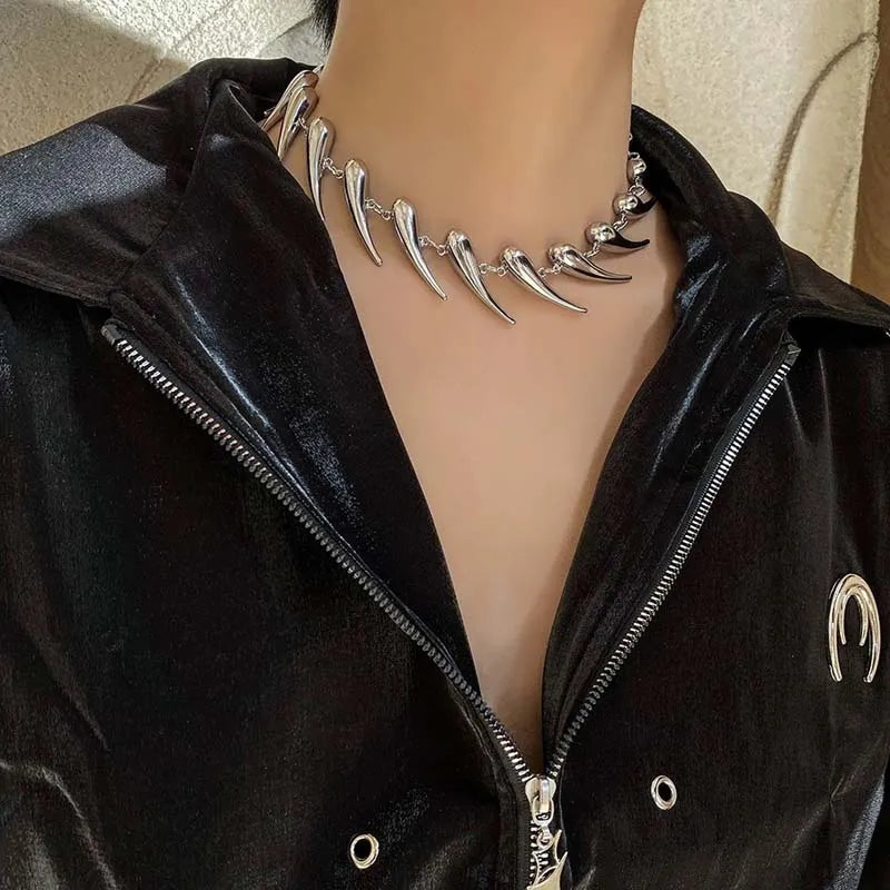 Thorn Chain Choker Necklace