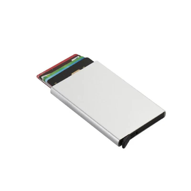 Large Capacity 12-Cards Minimalist Metal Card Holder