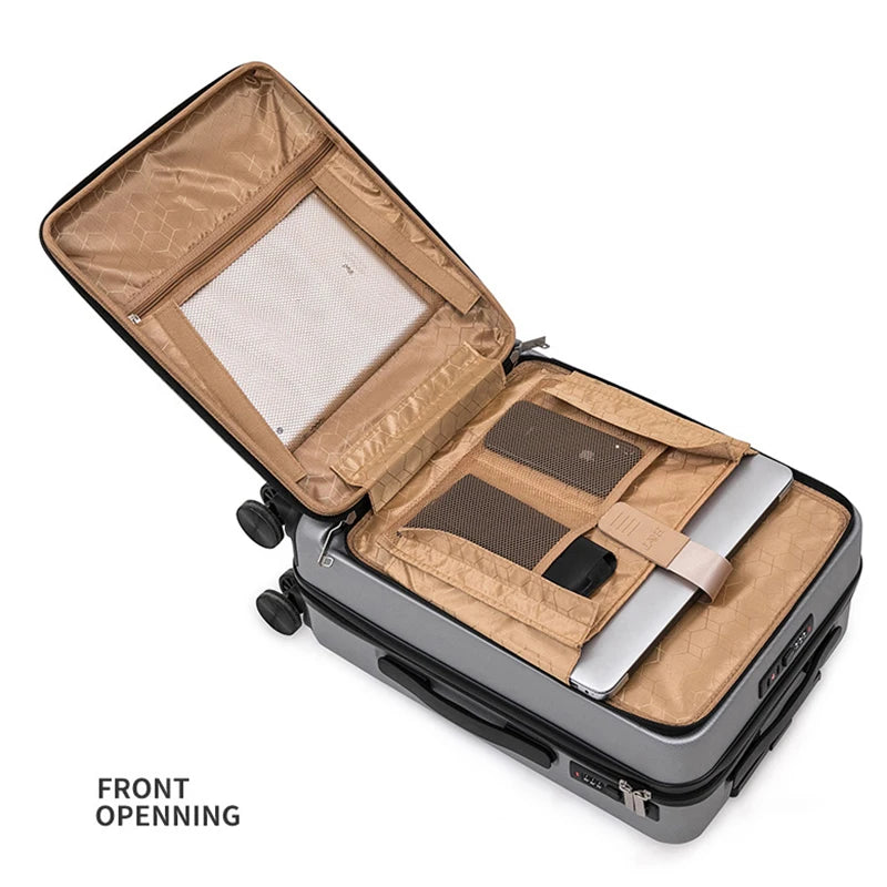 Executive Business Travel Suitcase Case Luggage with Laptop Bag Universal Wheel