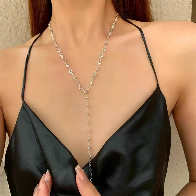 Long Tassel Rhinestone Bohemian Necklace