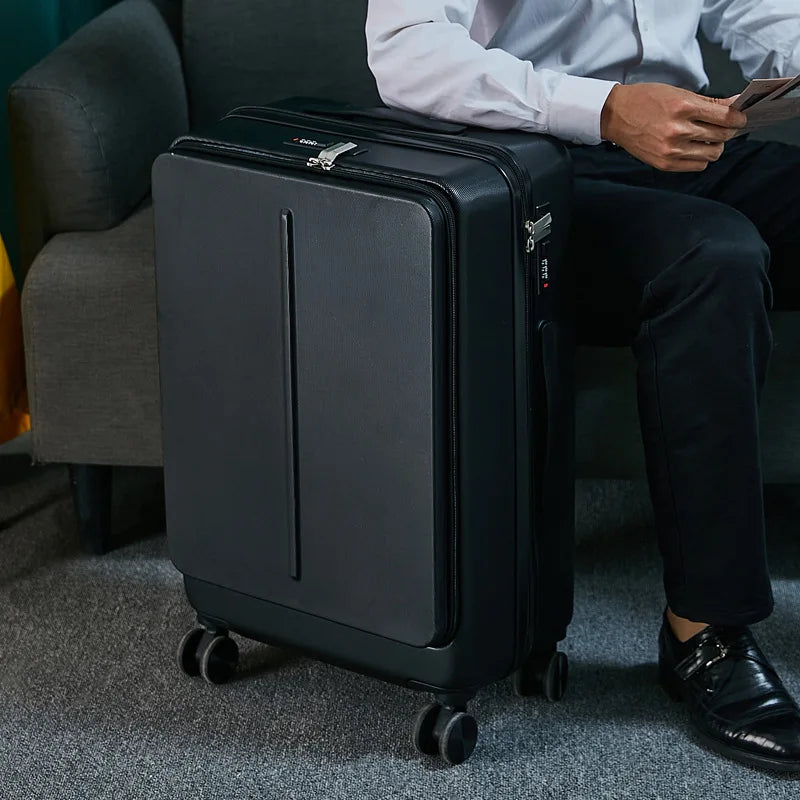 Executive Business Travel Suitcase Case Luggage with Laptop Bag Universal Wheel