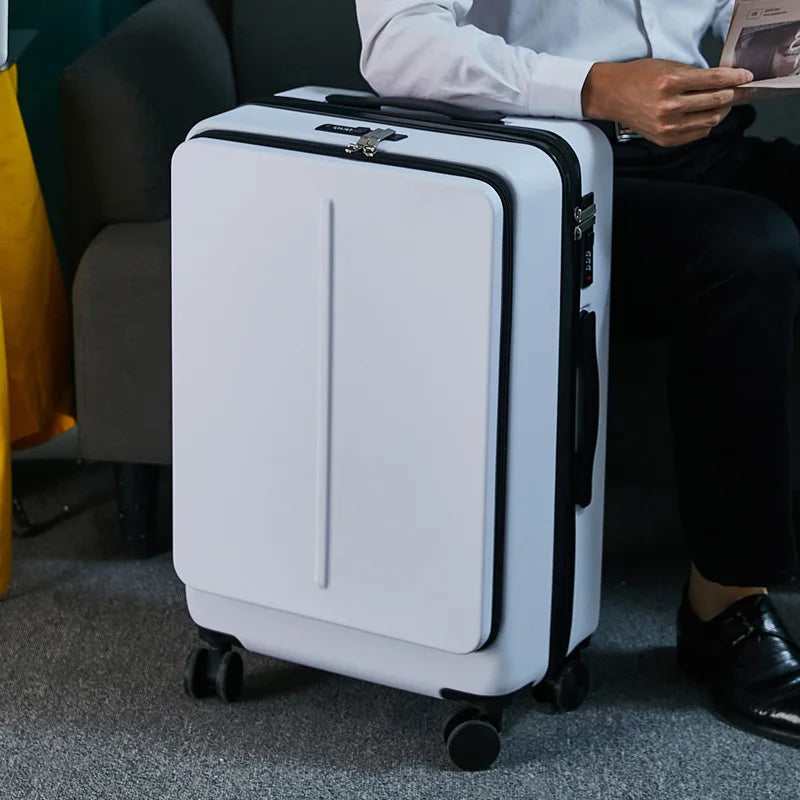 Executive Business Travel Suitcase Case Luggage with Laptop Bag Universal Wheel