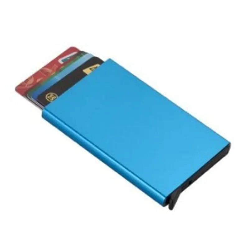 Large Capacity 12-Cards Minimalist Metal Card Holder