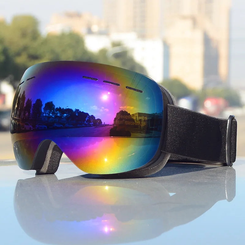 Ski Goggles Double Layers Anti-Fog UV400 Protection