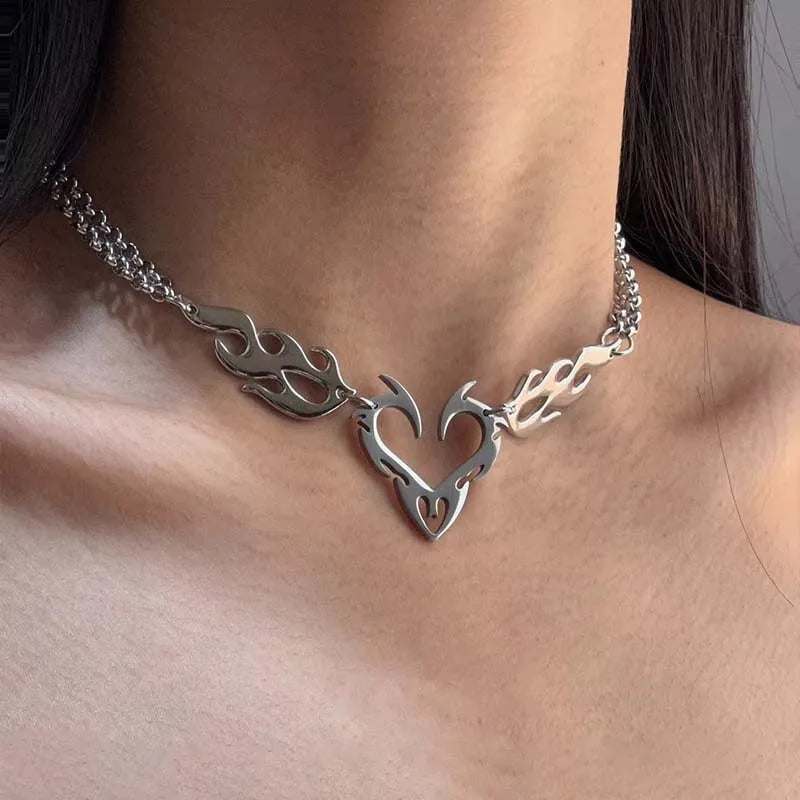 Thorn Heart Choker Necklace