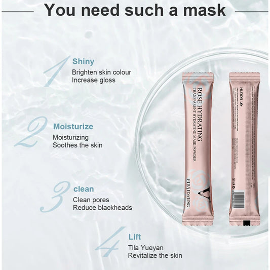 Moisturizing Salon SPA Soft Hydro Jelly Mask Powder Face Skin Care Whitening Rose Collagen Peel off DIY Rubber Facial Jelly mask