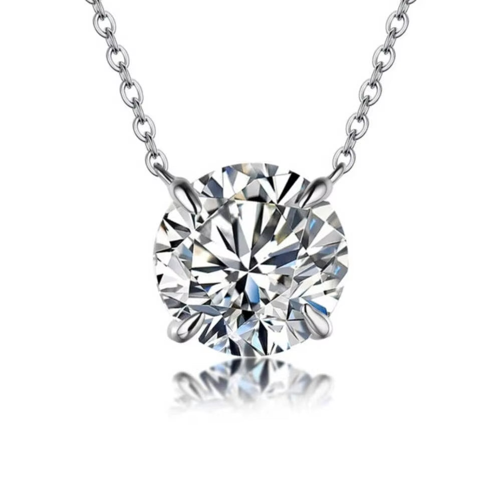 Elegant Moissanite Diamond Pendant Necklace