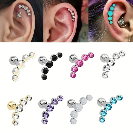 Stainless Steel Stud Tragus Earrings
