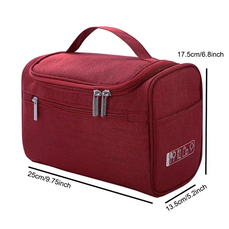 Spacious Cosmetic Bag Makeup Organizer Toiletry Pouch