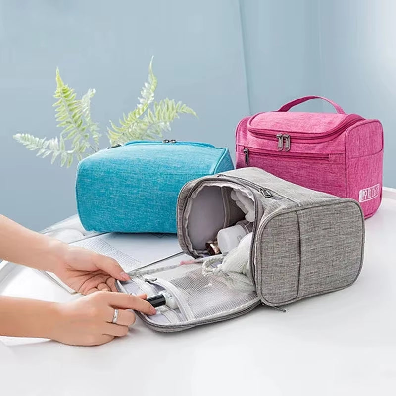 Spacious Cosmetic Bag Makeup Organizer Toiletry Pouch