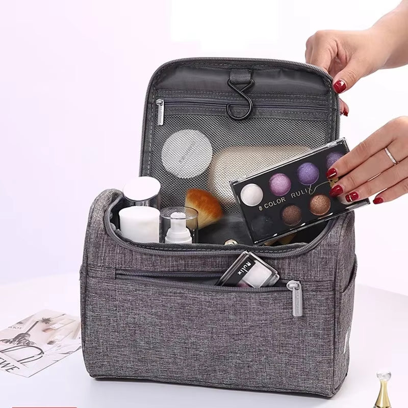 Spacious Cosmetic Bag Makeup Organizer Toiletry Pouch