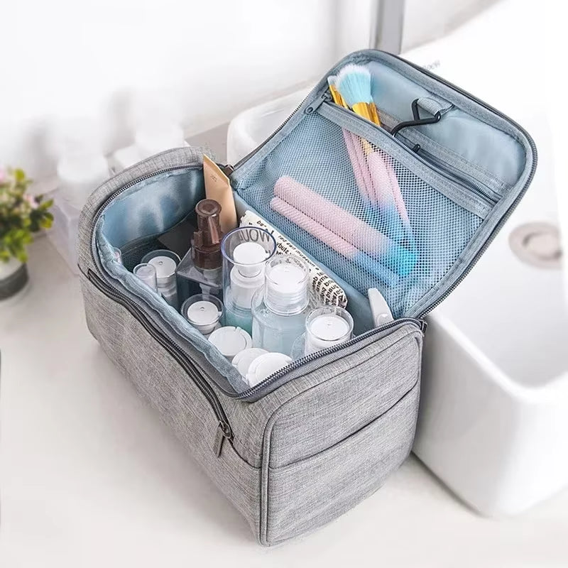 Spacious Cosmetic Bag Makeup Organizer Toiletry Pouch