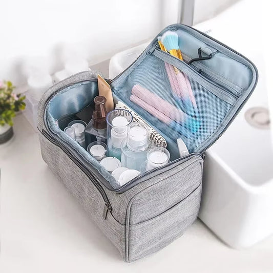 Spacious Cosmetic Bag Makeup Organizer Toiletry Pouch