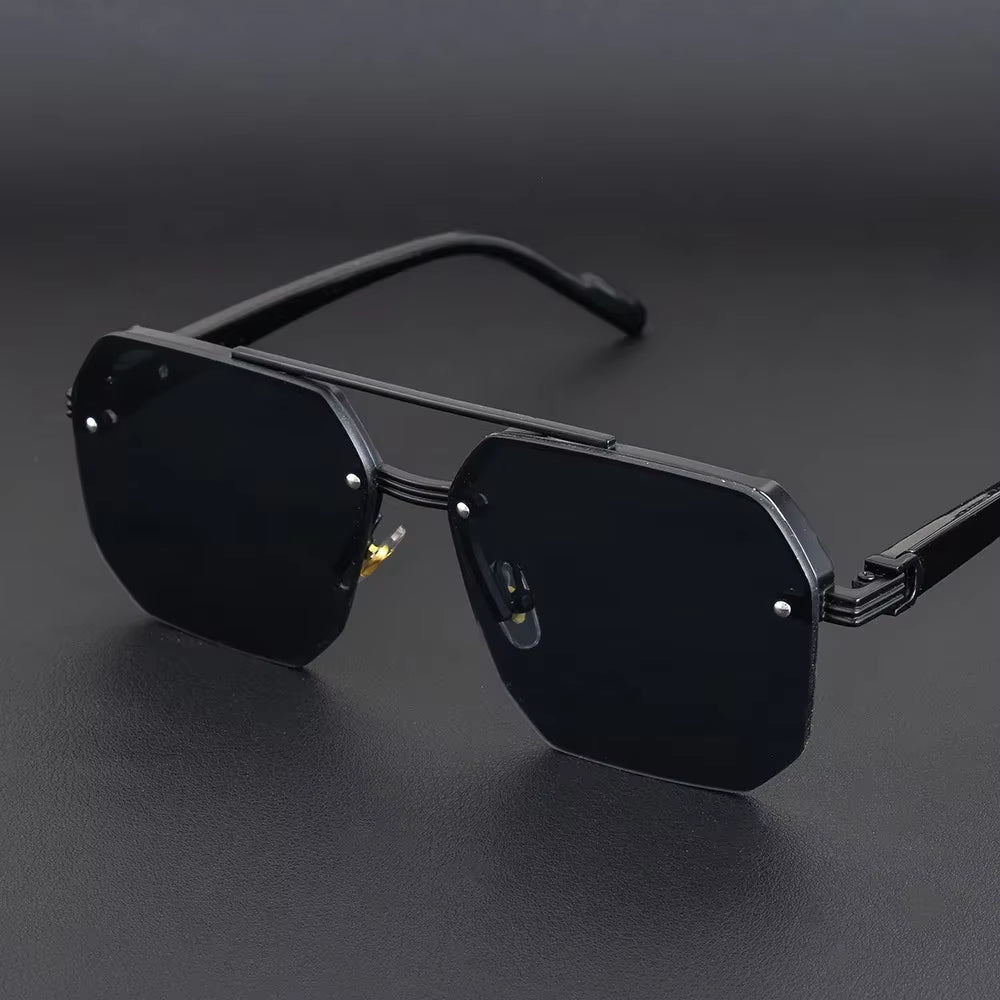 Men's Sunglasses Square Half Frame Casual Trend