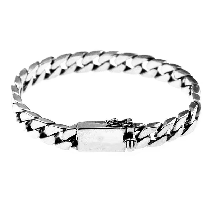 Silver Plated High Quality Miami Cuban Chain Bracelet