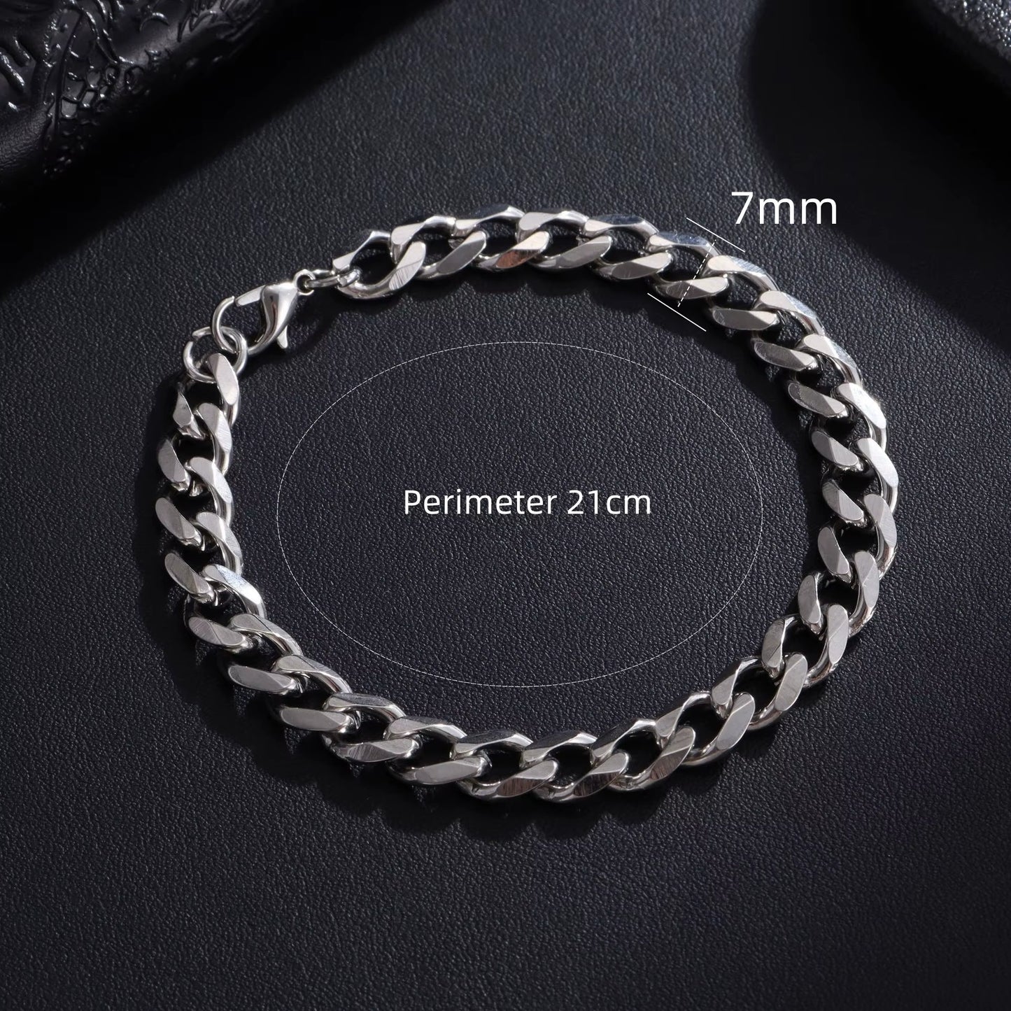 Trendy Cuban Chain Bracelet Classic Stainless Steel