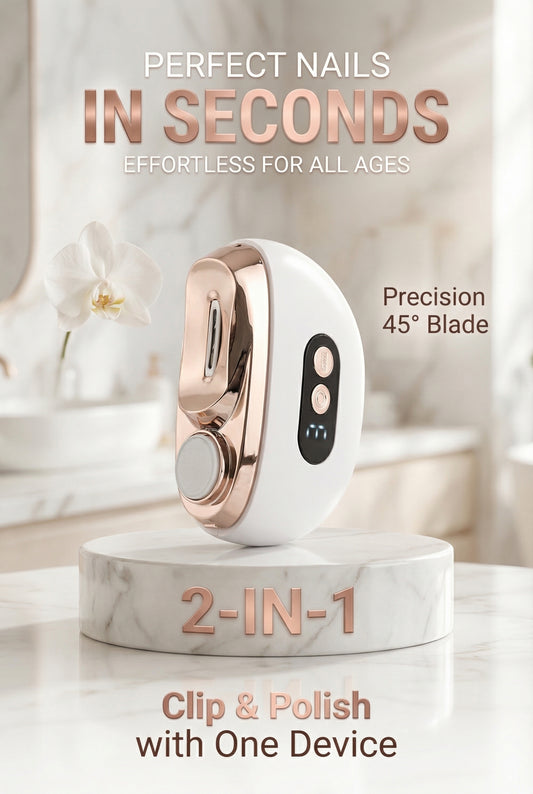 Revolutionary 2-in-1 Automatic Electric Nail Clipper & Polisher - Perfect for anyone!